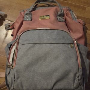 Two-Tone Pink and Gray Men’s Everyday Backpack by